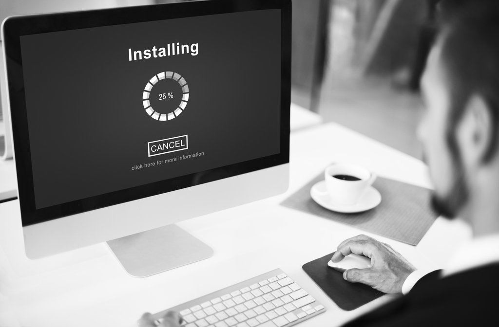 Installing Bar Load Waiting Indicator Concept