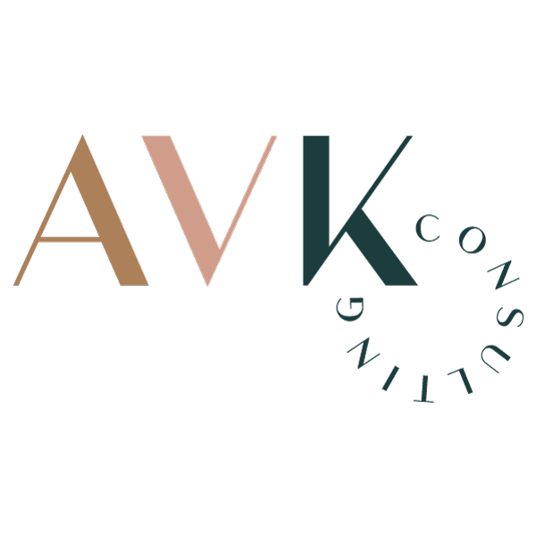 Réalisation du logo d'AVK Consulting Cabinet de conseils RH à Brétignolles-sur-mer