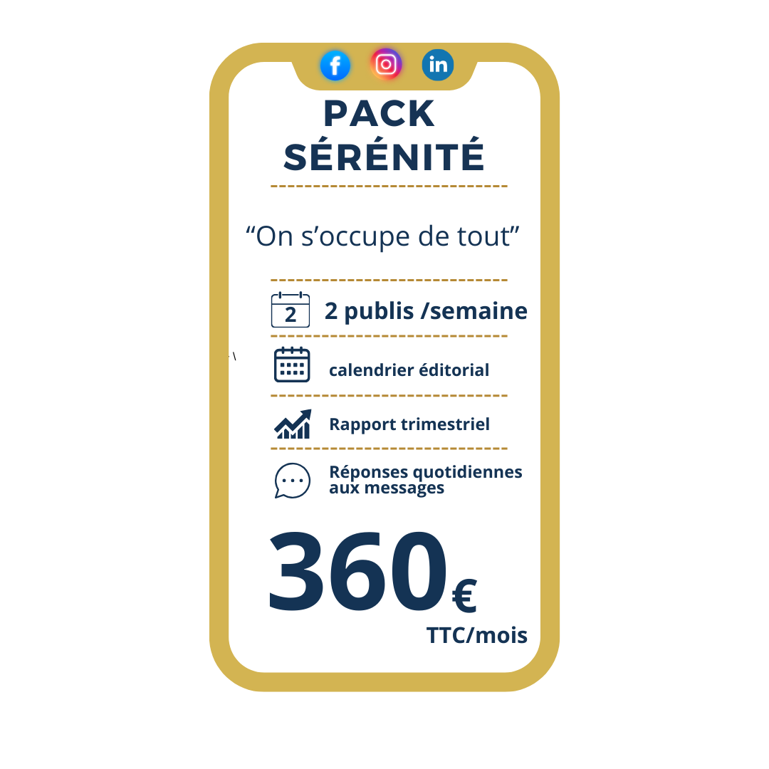 Pack Sérénité Community management gestion réseaux sociaux Pack Sérénité Community management gestion réseaux sociaux